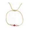 Natural Rhodochrosite & Pink Jade Round Beads Bracelets DI3925-3-1