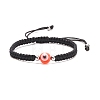 2Pcs 2 Style Resin Evil Eye Braided Bead Bracelets Set BJEW-JB08426-4