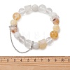 Natural Mixed Gemstone Beaded Stretch Bracelets for Women BJEW-TA00739-01-4