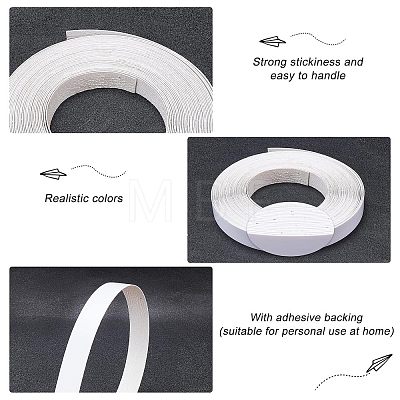 Flat PVC Iron-On Edging DIY-WH0196-46-1