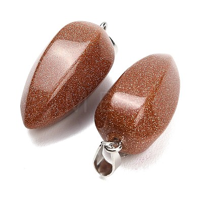 Synthetic Goldstone Pendants GG-K002-16Q-1