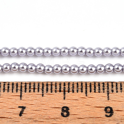 Baking Painted Pearlized Glass Pearl Bead Strands HY-N002-2mm-A04-1