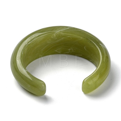 Plain Resin Cuff Bangles BJEW-B074-02A-1