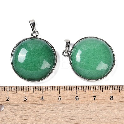 Natural Green Aventurine Tree of Life with Owl Pendants G-L524-15AS-04-1