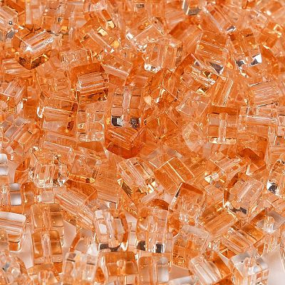 Spray Painted Glass Seed Beads SEED-A034-01C-1