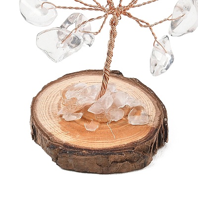 Natural & Synthetic Gemstone Chips Tree of Life Decorations GG-CBAEDF6-01-1