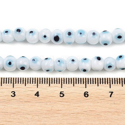 Handmade Evil Eye Lampwork Beads Strands LAMP-Z021-01A-1