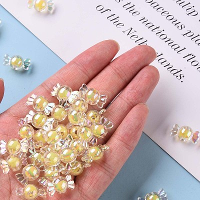 Transparent Acrylic Beads TACR-S152-03B-SS2105-1