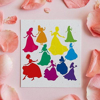 Plastic Reusable Drawing Painting Stencils Templates DIY-WH0172-355-1