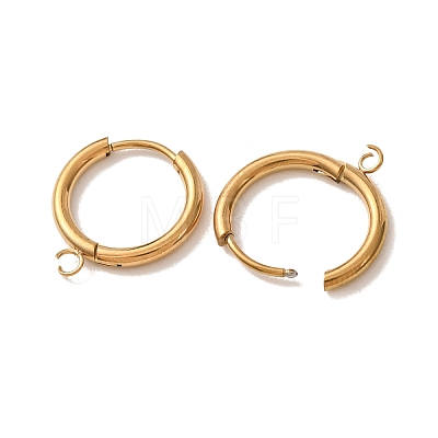 201 Stainless Steel Hoop Earring Findings SA-CBA9743-02G-A-1