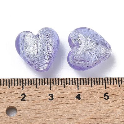 Handmade Silver Foil Glass Beads LAMP-F043-02E-1