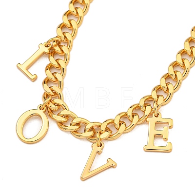 Brass Charm Bracelets for Women BJEW-U008-19G-04-1