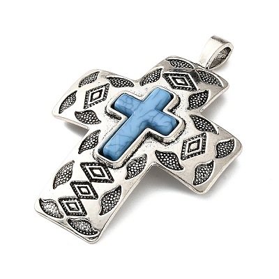 Synthetic Turquoise Pendants GG-XCP0001-01-1