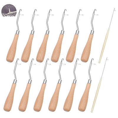 24Pcs Wood Knitting Needles TOOL-WA0001-05-1