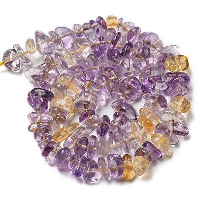 Natural Ametrine Chip Beads Strands G-E271-71-1