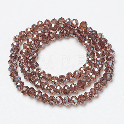 Electroplate Glass Beads Strands EGLA-A034-T3mm-J15-1