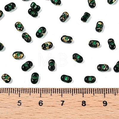 Picasso Spray Painted Glass Seed Beads SEED-T006-04-15-1