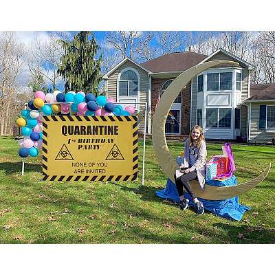 2020 Quarantine Birthday Decorations AJEW-GF0001-64B-1