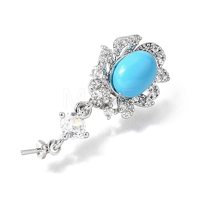 Synthetic Turquoise Pendants KK-N289-03P-1