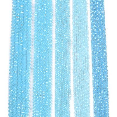 Electroplate Glass Beads Strands EGLA-A044-J4mm-A04-1