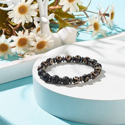 Mala Bead Bracelet BJEW-JB08018-03-1