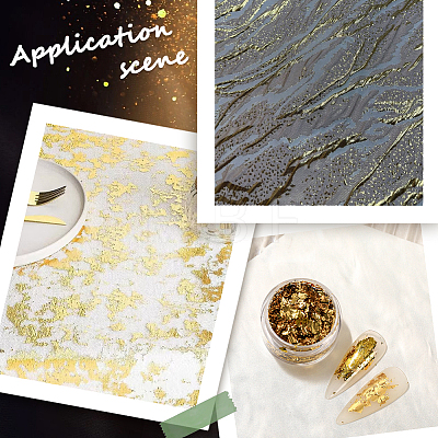 1Pc Foil Nail Art Decorations MRMJ-BBC0001-03A-1