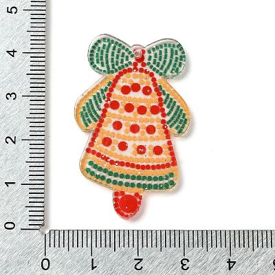 Christmas Theme Double-sided Printed Acrylic Pendants OACR-D013-01A-1