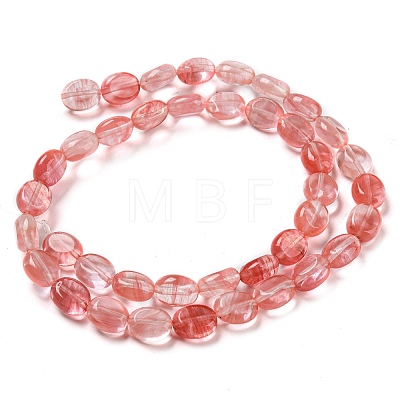 Cherry Quartz Glass Beads Strands G-M420-D07-01-1