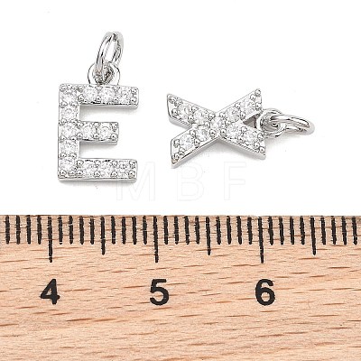 SHEGRACE Brass Micro Pave Clear Cubic Zirconia Pendants XGRQ29811-394P-1