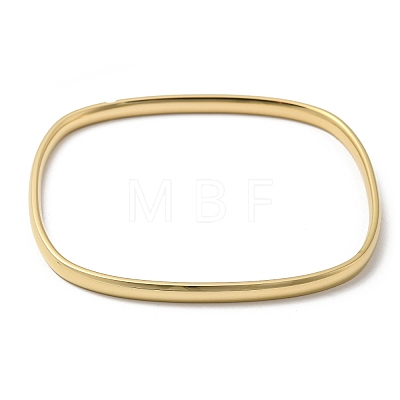 Rectangle Ion Plating(IP) 304 Stainless Steel Bangles BJEW-K238-13G-1