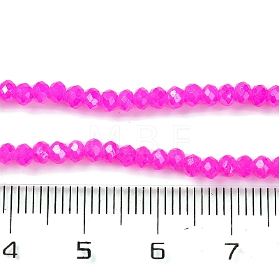 Baking Electroplate Glass Beads Strands DGLA-A039-J4mm-B24-1