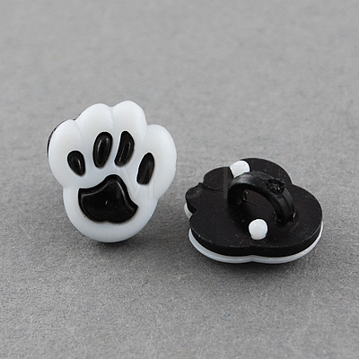 Acrylic Shank Buttons BUTT-Q022-B-09-1