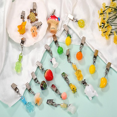 4Pcs Mushroom Resin Tablecloth Weights HJEW-SW00128-05-1