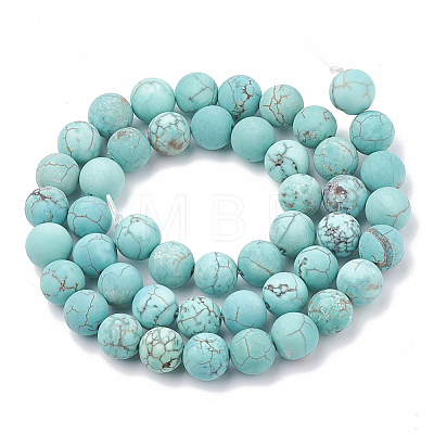 Natural Magnesite Beads Strands G-T106-185-1-1