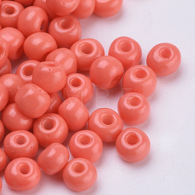 Baking Paint Glass Seed Beads SEED-Q025-4mm-M10-1