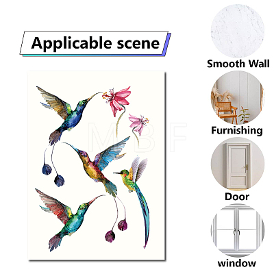 16 Sheets 8 Styles PVC Waterproof Wall Stickers DIY-WH0345-024-1