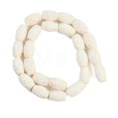 Synthetic Coral Carved Beads Strands CORA-M001-21A-1