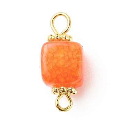 Natural Agate Connector Charms PALLOY-JF01587-03-1