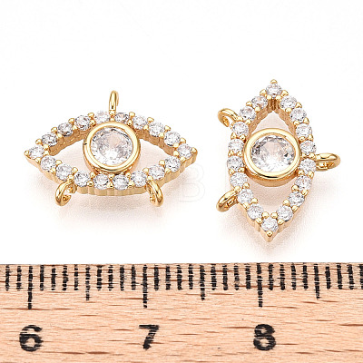 Brass Pave Clear Cubic Zirconia Charms KK-N254-170G-1