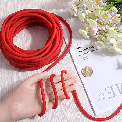 10M Round Rubber Elastic Cord Lanyard Rope EC-WH0008-02B-1