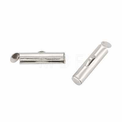 Iron Slide On End Clasp Tubes IFIN-R212-1.6cm-P-1