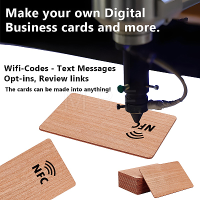 20Pcs Unfinished Wood Card Sheet WOOD-OC0004-48B-1