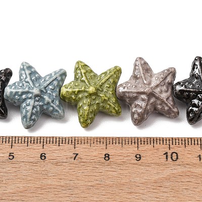 Vintage Handmade Porcelain Beads Strands PR-CBAA37B-04E-1