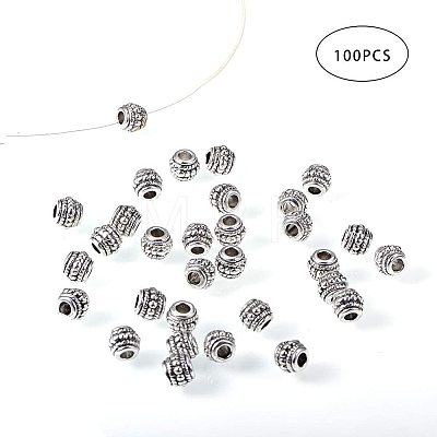 Tibetan Silver Alloy Beads PALLOY-PH0005-24-WH-1