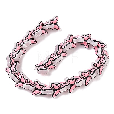 Transparent Glass Enamel Beads LAMP-C023-03B-1