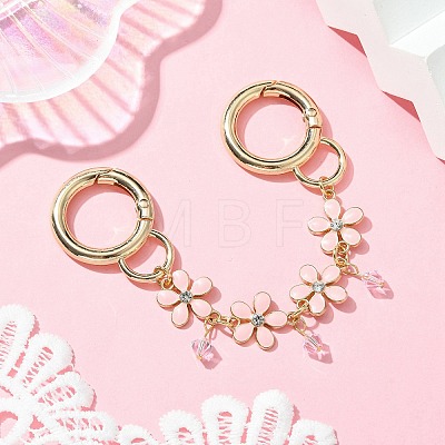 Zinc Alloy Spring Gate Rings Bag Extension Chains AJEW-BA00142-02-1