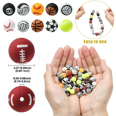 60Pcs Handmade Polymer Clay Beads CLAY-YW0002-41A-1