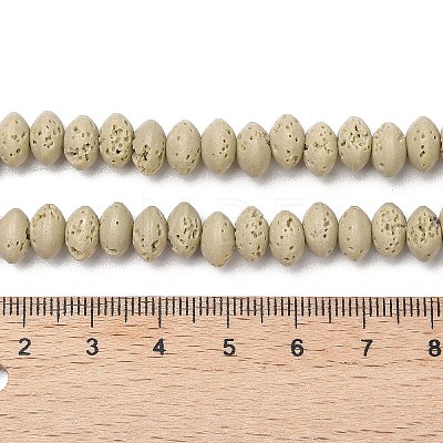 Synthetic Lava Rock Beads Strands G-B087-02A-03-1