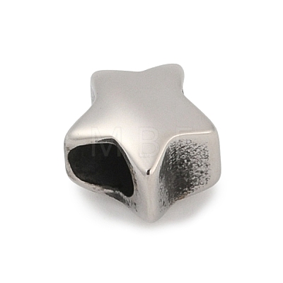 304 Stainless Steel European Beads X-STAS-G350-08P-1