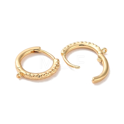 Brass Hoop Earrings Findings KK-B105-02G-1